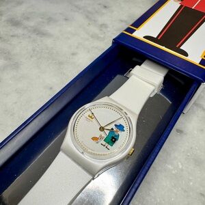 White Swatch Wearable Watch